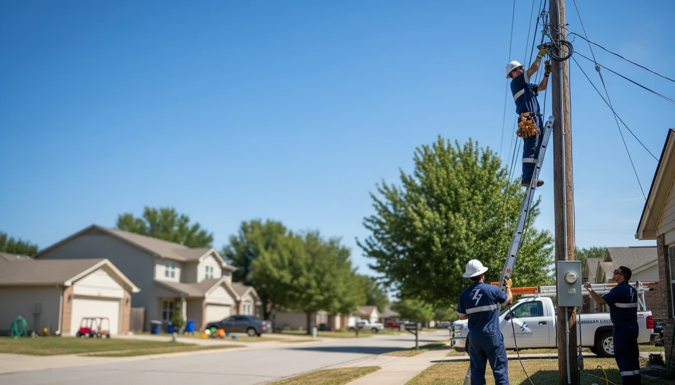 Residential electrician providing installation services in Unadilla, GA